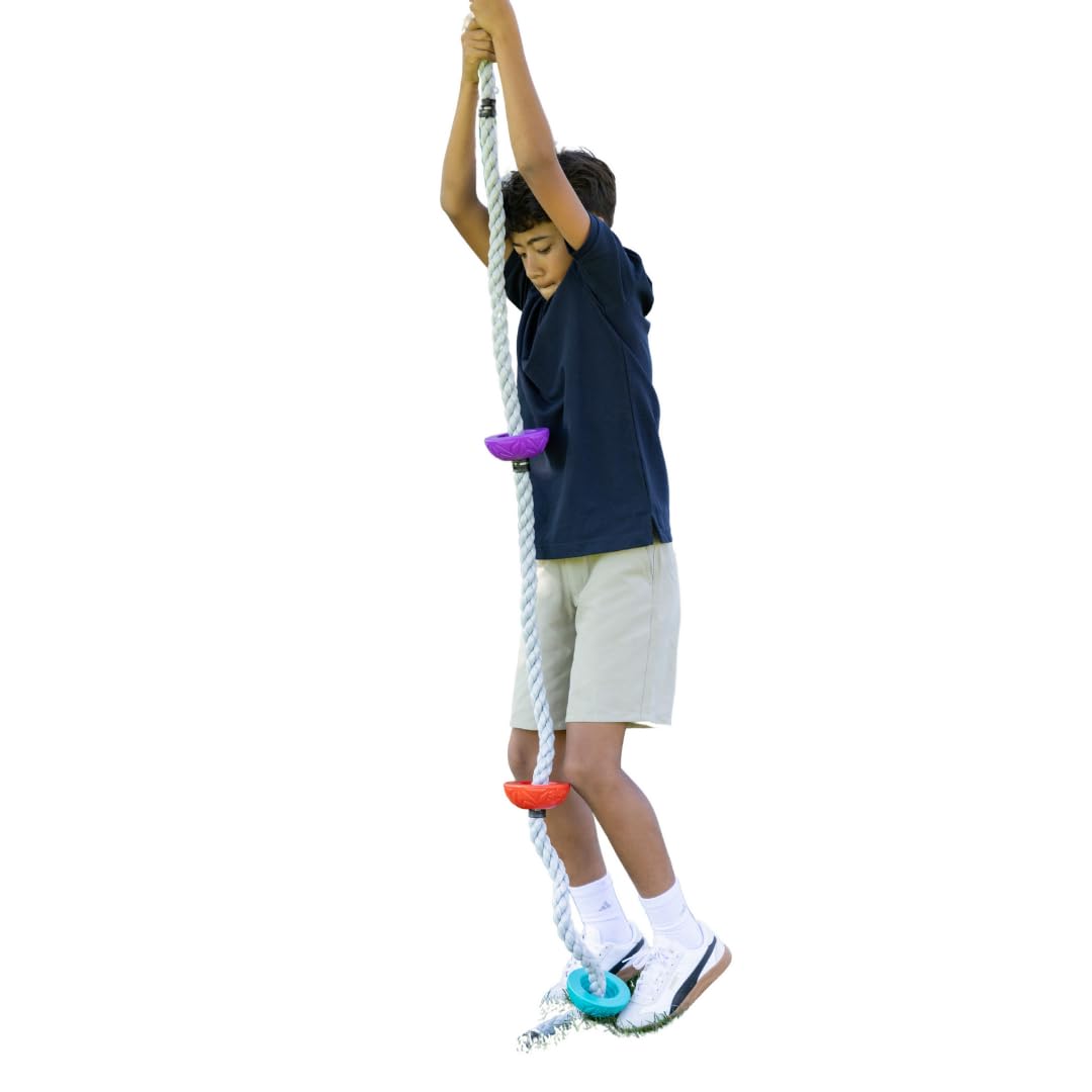 Amazon.com: Slackers 8 ft Multi-Color Climbing Rope - Best Outdoor